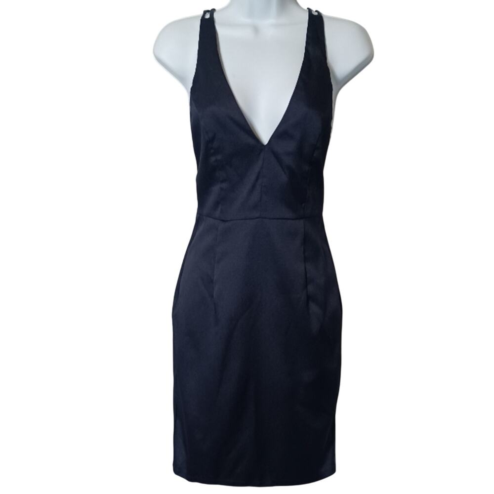 MORRISDAY THE LABEL Navy Blue Strap Mini Dress. Size 6